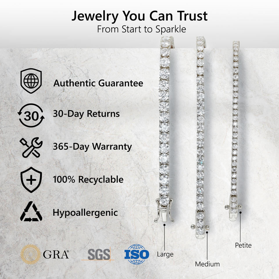 VVS Moissanite Signature Tennis Bracelet